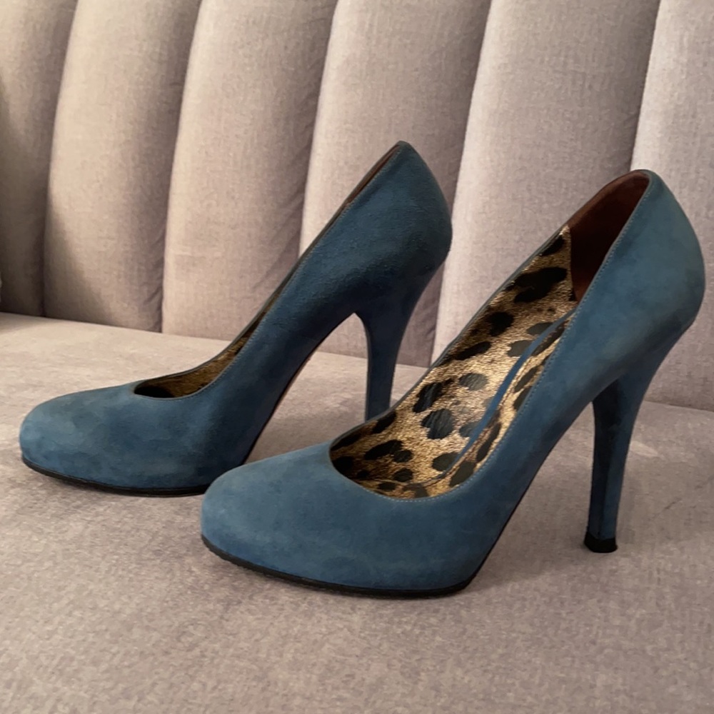 DOLCE & GABBANA Authentic heels pumps blue 39 us 9 - Picture 1 of 11